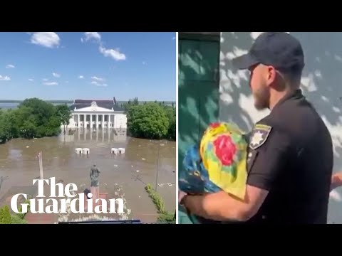 Ukraine: rescues carried out and houses submerged in water after major dam destroyed