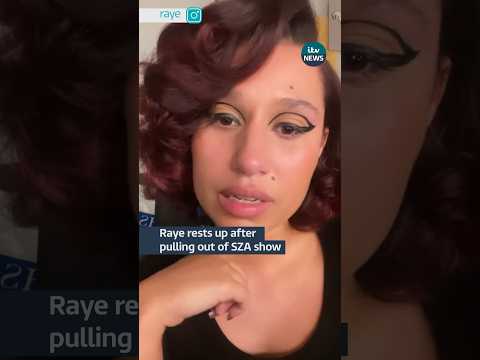 #raye had to drop out of a show while on tour with #sza and is resting her voice #itvnews