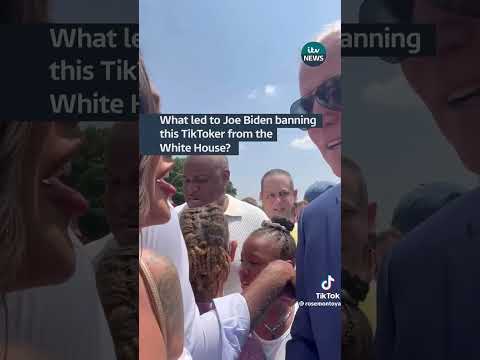 What led to Joe Biden banning this TikToker from the White House? #itvnews #joebiden #whitehouse