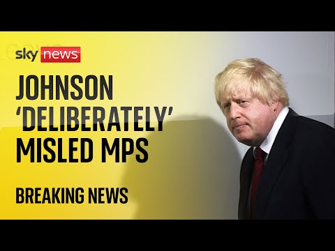 Boris Johnson ‘deliberately’ misled MPs over partygate, report finds