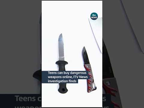 Young people can buy potentially life-threatening blades online without checks #itvnews #crime