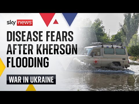 Ukraine War: Floodwaters begin rising in Kherson