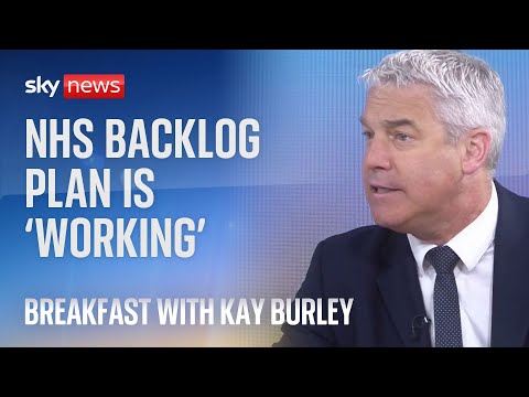 Steve Barclay: NHS backlog plan is ‘working’