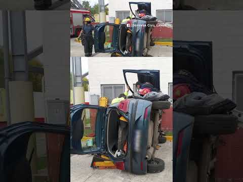 Student driver flips car in driving test gone wrong
