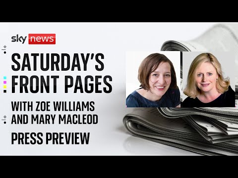 Press Preview: Saturday’s papers