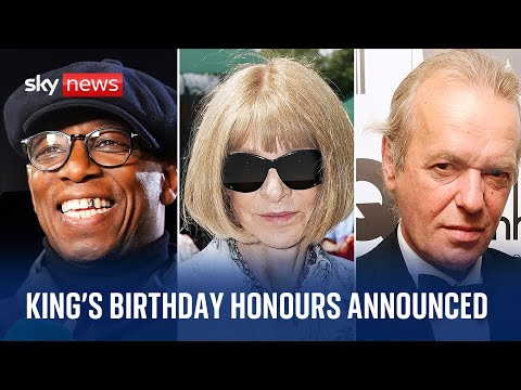 King’s first Birthday Honours recognise football legend, Vogue editor and late novelist