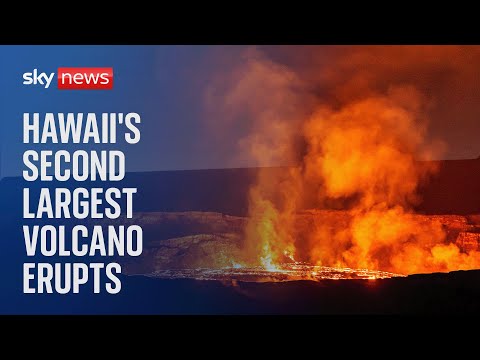 Watch live: Hawaii’s second-largest volcano is erupting