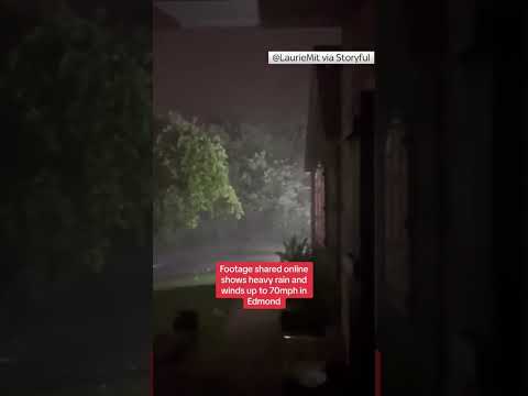 Thunderstorm hits Oklahoma