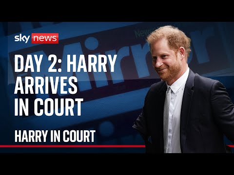 BREAKING: Harry arrives in court for second day of hacking trial
