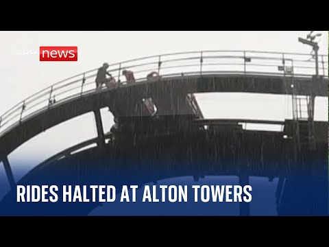 Rides halted at Alton Towers due to ‘adverse weather’