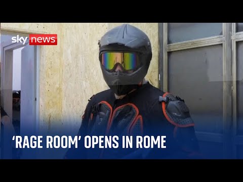 ‘Rage room’ opens in Italy with owners claiming it helps pour out anger