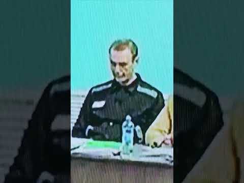 Alexei Navalny appears in court via videolink