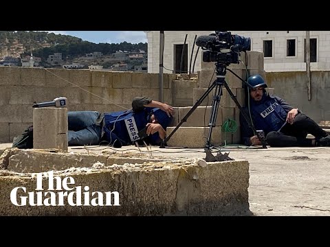 Palestinian journalists trapped under fire in Jenin while covering Israeli raid