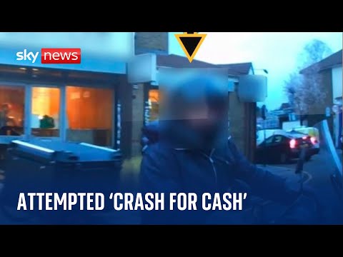 ‘Crash for cash’ appeal video released to try to stop insurance fraud suspects on mopeds