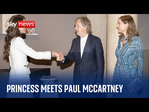 Princess of Wales meets Paul McCartney at reopening of National Portrait Gallery