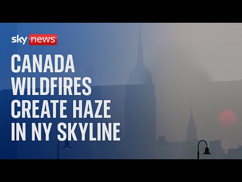 Watch live: Canadian wildfires create smog across New York skyline