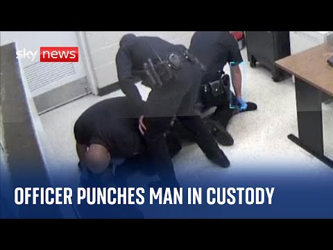 US: CCTV shows officer attacking 19-year-old man in custody