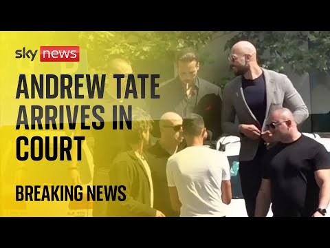 BREAKING: Andrew and Tristan Tate arrive at Romanian court