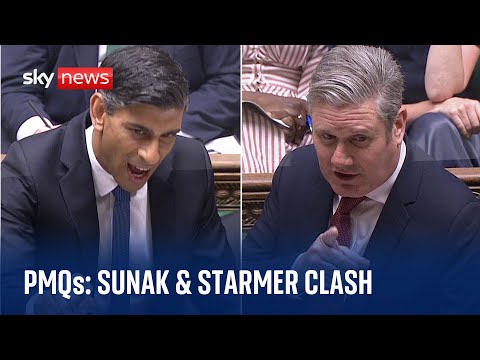 PMQs: Sunak & Starmer clash as inflation fails to fall