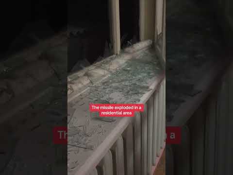 Aftermath of Russian missile strike