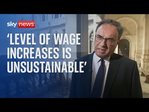 Inflation: Current price and wage increases ‘are unsustainable’ – Bank of England Governor