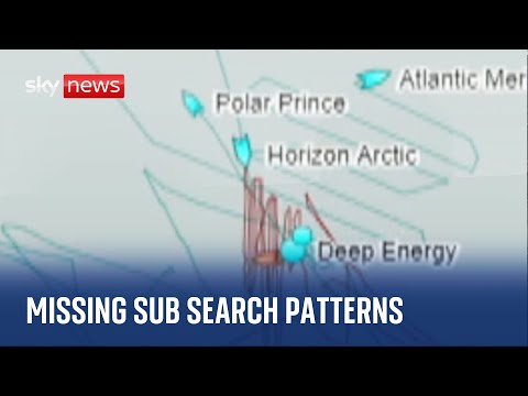 Missing Sub: Marine traffic shows rescue search patterns