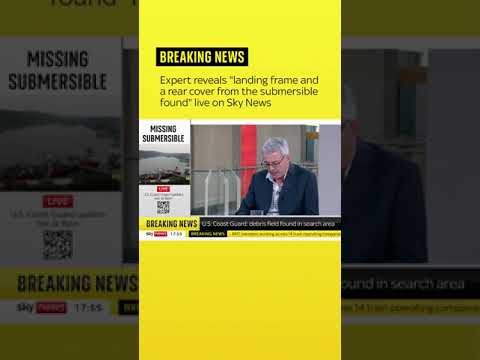 Debris is ‘landing frame and rear cover from sub’, expert says