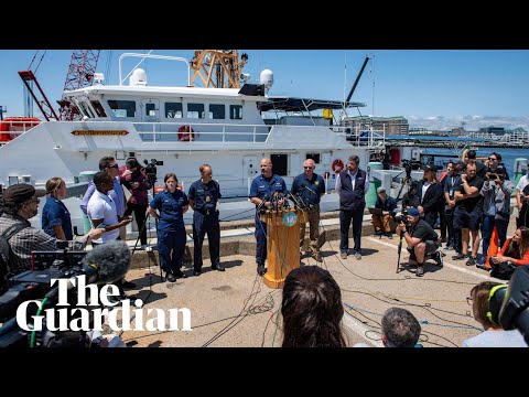 Titanic sub search: US coast guard gives news conference on search and rescue mission – watch live