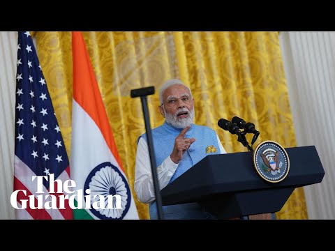 Joe Biden and Narendra Modi quizzed on human rights in India during US visit