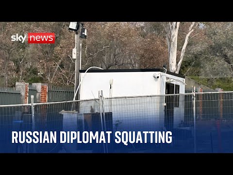 Russian diplomat squatting on axed embassy site near Australia’s parliament