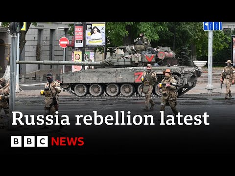 Wagner mercenaries control key Russian city as convoy heads towards Moscow  – BBC News