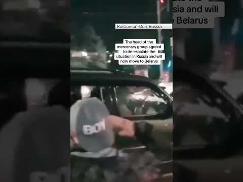 Prigozhin cheered as he leaves city