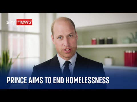 Prince William launches project to help end homelessness in Britain