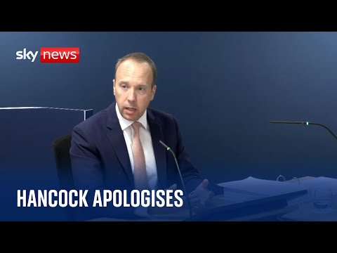 COVID inquiry: Former health secretary Matt Hancock ‘profoundly sorry’ for each death