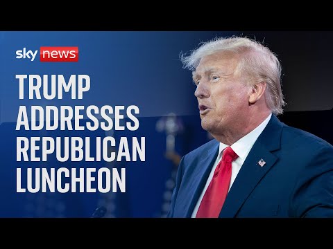 Watch live: Former US President Donald Trump addresses women’s luncheon