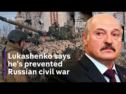 Belarus’ Lukashenko says ‘he saved Russia from civil war’ by stopping Wagner mutiny