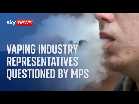 Watch live: Vaping industry representatives face questions from MPs