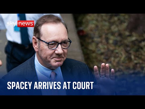 Kevin Spacey arrives at London court for sex offences trial