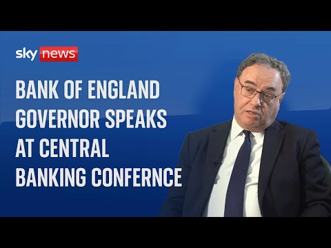 Watch live: Bank of England governor Andrew Bailey speaks at Central Banking Conference