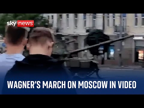 Russia rebellion: The Wagner march on Moscow in videos