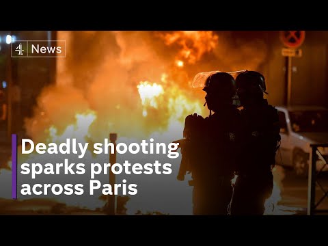 Protests erupt in Paris after fatal police shooting of teenager