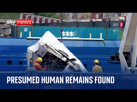 Titanic Submersible: ‘Presumed human remains’ found in wreckage