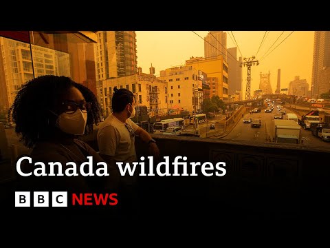 Tens of millions under air quality warnings as fires burn – BBC News