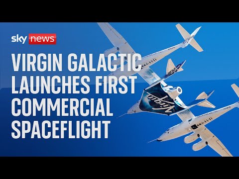 Virgin Galactic launch first commercial spaceflight