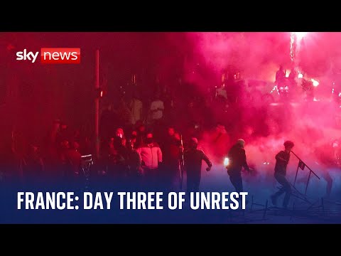 France riots: Rioting and looting continues on third night of violent unrest