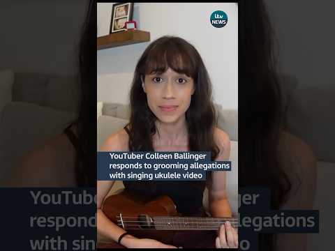 YouTuber #colleenballinger responds to grooming allegations with singing ukulele video #miranda
