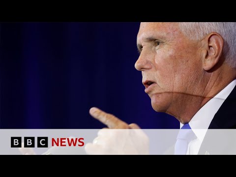 Mike Pence tears into Donald Trump at 2024 campaign launch – BBC News