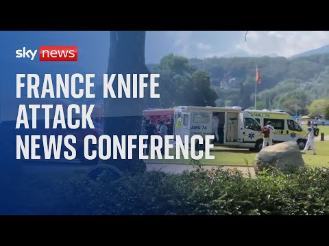 France knife attack news conference