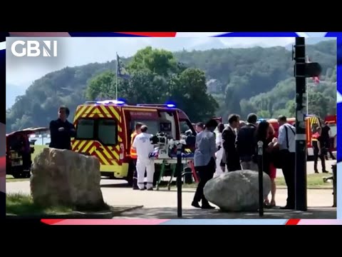 President Emmanuel Macron calls stabbings in a French park as an “absolutely cowardly attack”
