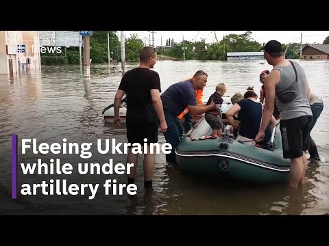 Civilians fired at while fleeing Nova Kakhovka dam floods in Ukraine